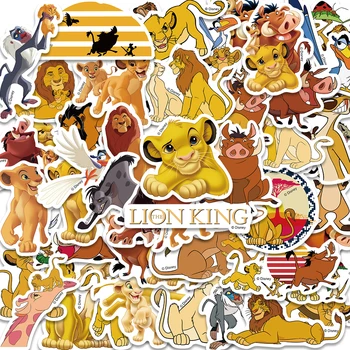 10/50PCS Disney Lion King Roztomilý Kreslený Film Nálepky Estetické Notebook Skateboard Telefón, Auto Anime Simba Nálepky Deti Darček