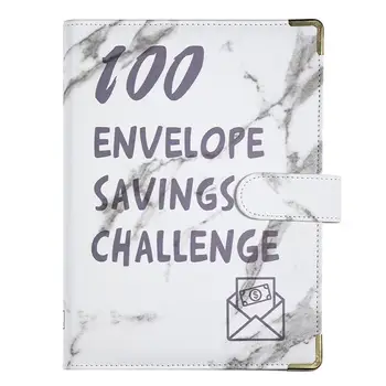 100 Obálky Výzvou Binder Úspory Výzvy Kniha S Obálky Rozpočtu Knihy Úspory Spojiva A Rozpočet Spojivo Pre Šetrí 5 05