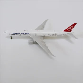 19 cm Zliatiny Kovov LETECKÁ spoločnosť TURKISH Airlines Boeing 777 B777 B-2001 Dýchacích ciest Lietadlo Model Lietadla W Kolesá Vstupnej Gears Lietadiel