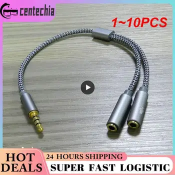 1~10PCS 3,5 mm Slúchadlá Adaptér pre Slúchadlá, Mikrofón Y Rozdeľovací Kábel 3,5 mm AUX Stereo Audio Mužov a 2 Ženy Samostatný konektor pre Mikrofón