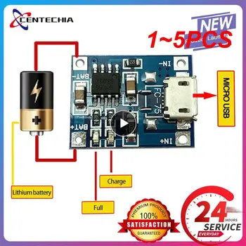 1~5 KS 18650 Lítiové Batérie, Ochrana Rady Typu-c/Micro/Mini USB Nabíjací Modul TP4056 S Ochranou Jeden Tanier Modul