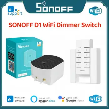 1~5 KS SONOFF D1 Wifi Prepínač Inteligentný Stmievač Light Switch 433Mhz RF Pracuje S Sonoff RM433 ovládač Pre Smart Home Alexa