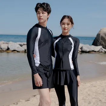 2023 Nový Kórejský Pevné Pár Potápačský Oblek Split Dlho Puzdre Plávanie Oblek Športové Konzervatívny Surfovanie Medúzy Plavky