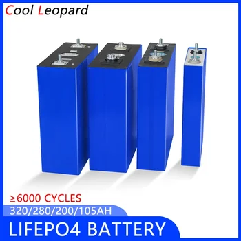 3.2 V 320Ah 280AH 200AH 105AH LiFePo4 Batérie Pre Golf Cart Nabíjateľná Lítium-Železo-Fosfát Bunky DIY 12V 24V Solárne Batérie