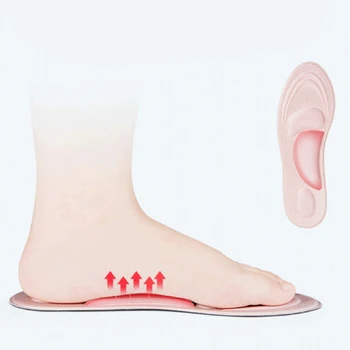 4D Muži Ženy Vnútorné Nohy Podložky Masážne Vložky Mäkká Špongia Arch Protetických Na Topánky na Vysokom Opätku Vankúš Podrážkou Ostrohy