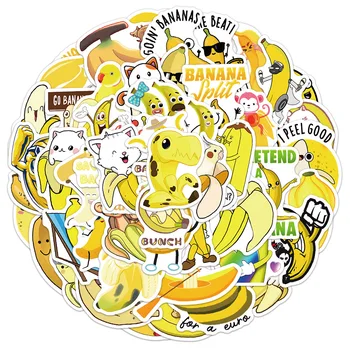 60/120Pcs INY Karikatúra Roztomilý Banán Zvieratá Nálepky Nepremokavé PVC Nálepky, Nálepky Pre Deti, Chlapci, Dievčatá, Hračky, Darčeky