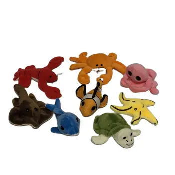 8 ks Octopus škaredé rýb hviezdice dolphin Chladnička Magnet Tvorivé Plyšové hračky Tvorivé Tichom Zvieratá Domova Magnetické
