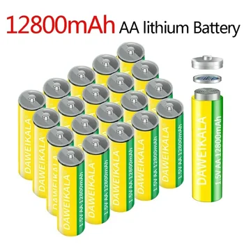 AA Batéria 12800mAh 1,5 V Li-ion Nabíjateľná Batéria Lítiová Batéria aa Výrobcov Priamy Predaj pre Fotoaparáty, Elektrické Hračky