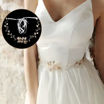 ABS Pearl Svadobné Šaty Pás Umelé Perly Svadobné Šaty, Dekorácie, Široký Pás na Šaty Medený Drôt Nevesta Pás Šaty