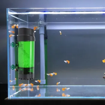 Akvarijné Ryby Nádrž Fluidného Pohybuje Posteľ Filter Bublina Bio Media Filter so Vzduchom Kameň a Hubky Filter LH-600