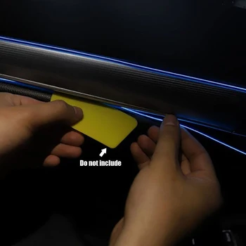 Auto Interiéru Atmosféru Light Tube LED Pásy Flexibilné Neónové Lampy Vozidla Dom, Oblečenie, Dekorácie Univerzálny Okolia Lampa