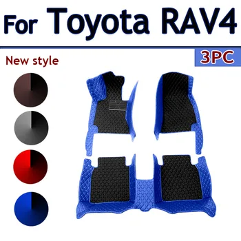 Auto Podlahové Rohože Pre Toyota RAV4 Non-Hybrid 2013 2014 2015 2016 2017 2018 2019 Vlastné Auto Nohy Podložky Interiérové Doplnky