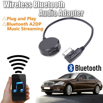 Auto Rozhranie Wireless Modrý Zub Audio Adaptér USB Hudby AUX Kábel A2DP Streamovanie Hudby AUX Kábel Pre Mercedes Pre MMI