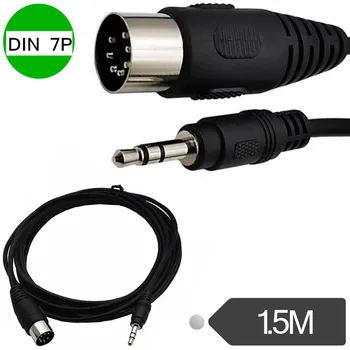 DIN 7Pin verejnosti DC3.5mm verejného počítača, TV v mobile MP3 audio a video kábel MIDI7-core DIN7P