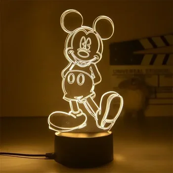 Disney Donald Duck, Mickey Mouse, Minnie USB vstávať V Noci Kreslenými postavičkami Detí, Kreatívne Hračky Darček k Narodeninám Premium