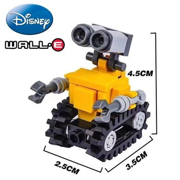 Disney Mini Walle Film WAL L. E Eva Konštrukcia Robota Stavebné Bloky Klasické Bábika Sady Hračiek pre Deti Darček