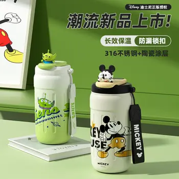 Disneyanime Jahoda Medveď Donald Duck Cartoon Fľaša Na Vodu Kawaii Animácie Lotso Cudzie Mickey Prenosné Šálku Kávy Termosky Pohár
