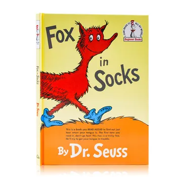 Fox V Ponožky Dr. Seuss Pôvodné Anglické Obrázok Pevná Väzba-Knihy Pre Deti