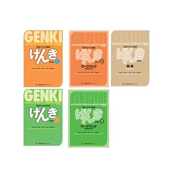 Genki 3 Vydanie Učebnica zošit odpoveď Integrovaný Kurz V Základnej Japončinu s angličtinou Vzdelávania Zošit1-2 Libros