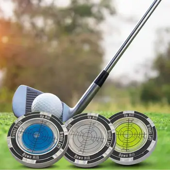 Golf Ball Marker Vodováha S Vysokou Presnosťou Obojstranný Golf Nástroje Úrovni Nástroj Ručné Svahu Meter Marker Pre Golfové Ihrisko