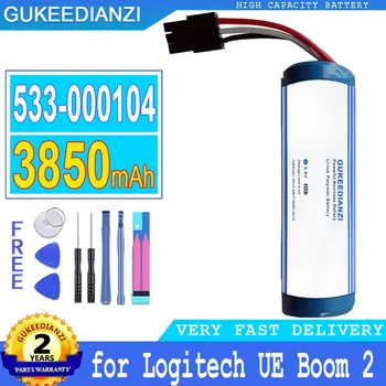GUKEEDIANZI Náhradné Batérie, 3850mAh, 533-000104 pre Logitech UE Boom 2, UE Boom2 Ultimate, Big Power, Batéria + Bezplatné Nástroje