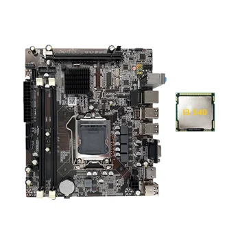 H55 Doske LGA1156 Podporuje I3 530 I5 760 Series DDR3 Pamäte CPU Desktop základnej Doske Počítača s I3 540 CPU
