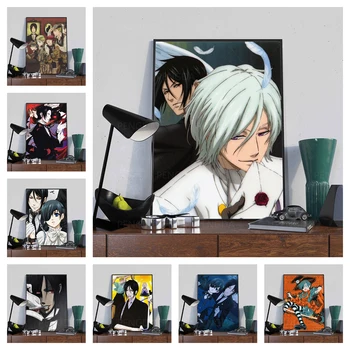 Home Decor Plátno Čiernom Butler Maľovanie Japonské Anime Obrázky Na Stenu Umenie Výtlačkov Modulárny Plagát Na Obývacia Izba Č Rám Umelecké Diela