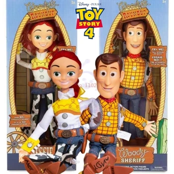 Horúce Disney Príbeh Hračiek 4 Woody Buzz Hovorí Jessie Rex Akčné Figúrky Anime Dekorácie Zber Figúrka Model Hračka Darček