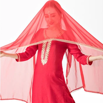 Indický Saree Šatka Pre Ženy Multicolor Závoj pokrývku hlavy Veľký Šál, Brušný Tanec Elegantné Príslušenstvo Orientálny Tanec Šatkou DQL6955