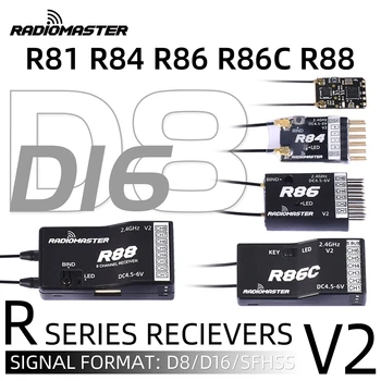 Kvalitné RadioMaster R81 R84 R86 R86C R88 R161 R168 2.4 G Nano Prijímač Kompatibilný FrSky pre RC Drone