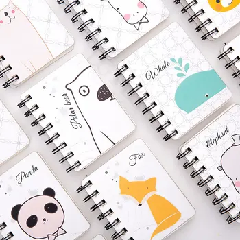 Loveliness Zvierat Cartoon Notebook Mini - Prenosný Vreckový Zápisník Časopisoch Školy Kancelárske Potreby Notebook Binder Týždenný Plánovač