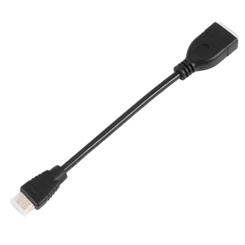 Mini Kábel, Kábel Tvorba 0.5 Ft Mini - Mužov a Žien Adaptér, Podpora 1080P Full HD, 3D, 0.15 M, Čierna