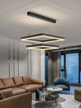 Moderný minimalistický pásy led stropný luster Nordic tvorivé obývacia izba jedáleň námestie bar luster dekoratívne lampy