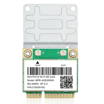 MPE-AXE3000H 5374Mbps Wifi 6E Bezdrôtovú Kartu, AX210 Mini PCIE Karty Wifi, Bluetooth 5.2 802.11 AX 2.4 G/5G/6Ghz Wlan Wifi Karta