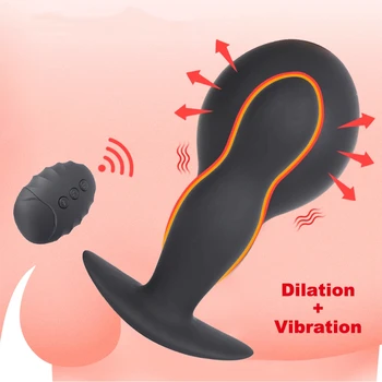 Nafukovací Análny Plug Vibrátory Pre Mužov Bezdrôtové Diaľkové Mužskej Prostaty Masér Vibračné Dildo Zadok Plug Análny Rozšírenie Vibrátory
