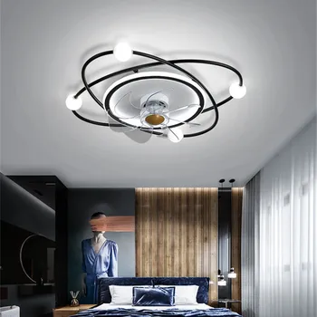 Neviditeľné integrované stropný ventilátor lampa 110V tvorivé prívesok lampy, detské izby, jedálne a obývacej izby