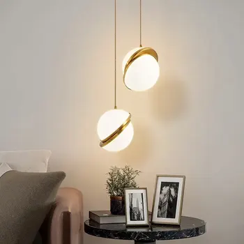 Nordic LED moderné biele bubliny loptu prívesok, svetlá kuchyňa, obývacia izba, reštaurácia spálňa zlato visí lampa