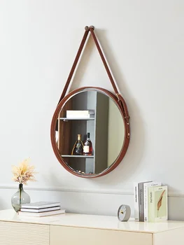 Nordic minimalistický make-up zrkadlá so svetlami, na stenu, toalety, kúpeľne, zrkadlá, inteligentný kúpeľňa pásy, závesné zrkadlo