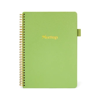 Notebooky Programy Plánovač Stretnutie Záznam Knihy, Obchodné Stretnutie Office Student Notebook Stretnutie Notebook Zelená