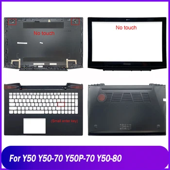 Nové Zadné Veko Pre Y50 Y50-70 Y50P-70 Y50-80 Notebook, LCD Späť Horný Kryt Non Dotykového Predného Panelu opierka Dlaní Hornej Spodnej časti Prípade Čierna