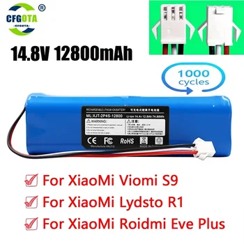 Náhrada Za Xiao Lydsto R1 Roidmi Eve Plus Viomi S9 Robot Vysávač Batérie Kapacity 12800mAh Príslušenstvo Diely