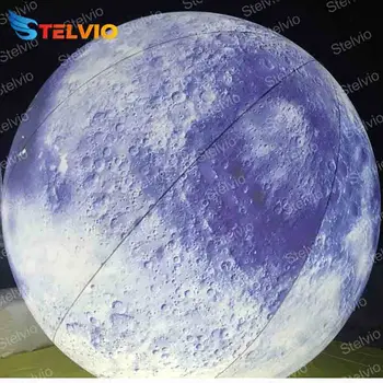 Obrovská Reklama LED Planéty PVC Mesiac Nafukovací Balón