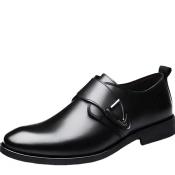 Obuv pre Mužov 2023 Jar Jeseň Nové pánske British Business Šaty, Topánky Bežné Čierne Špicaté Kožené Topánky Zapatos Para Hombre