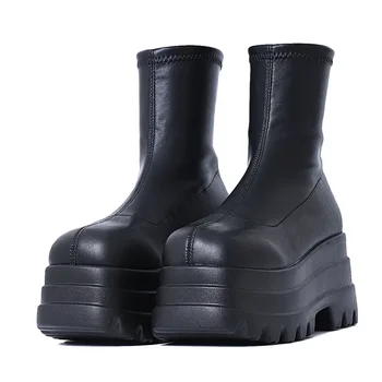 OLOMLB Značky Street Boot Plus Veľkosť 43 Dámy ShoesWomen Topánky na Platforme Ženy Členková Obuv Gotickom Štýle v Pohode Žien, Boj proti Topánky