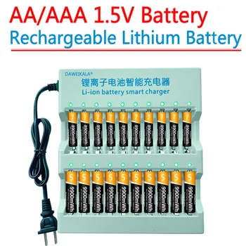 Pilot AA Lítium-iónová batéria 1,5 V, 9900mWh, Nabíjateľná, zalejeme télécommande, souris, petit ventilateur, jouet électrique