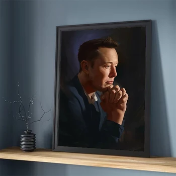 Plagáty na Stenu, Dekorácie pre Domov Elon Musk Plagát Dekoratívne Vytlačí Maľbe na Plátno Interiérové Maľby Izba Dekor