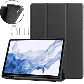 Prípad tabletu Samsung S9 Ultra 14.6 palcový Galaxy Tab A9 11inch S9 Plus S9 FE 12.4 palcový Kryt Darček pero tip