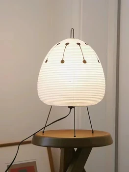 ryžový papier stolná lampa akari wa sabi japonský stôl osvetlenie pre obývacia izba, spálňa, nočné hotel v rodine tvorivé umenie 