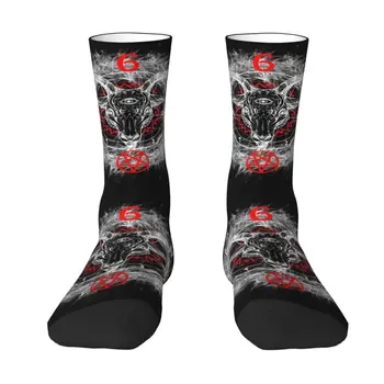 Satanic Kozie Hlavy Baphomet Muži Ženy Posádky Ponožky Unisex Roztomilý 3D Vytlačené Satan Symbol Lucifer, Diabol Šaty Ponožky