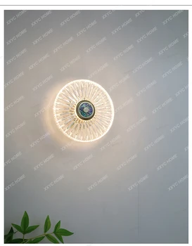 SLNEČNICA Shell Nástenné Svietidlo Uličkou Foyer Top Light Kruhu a Kreatívnych Módnych Nočná Lampa